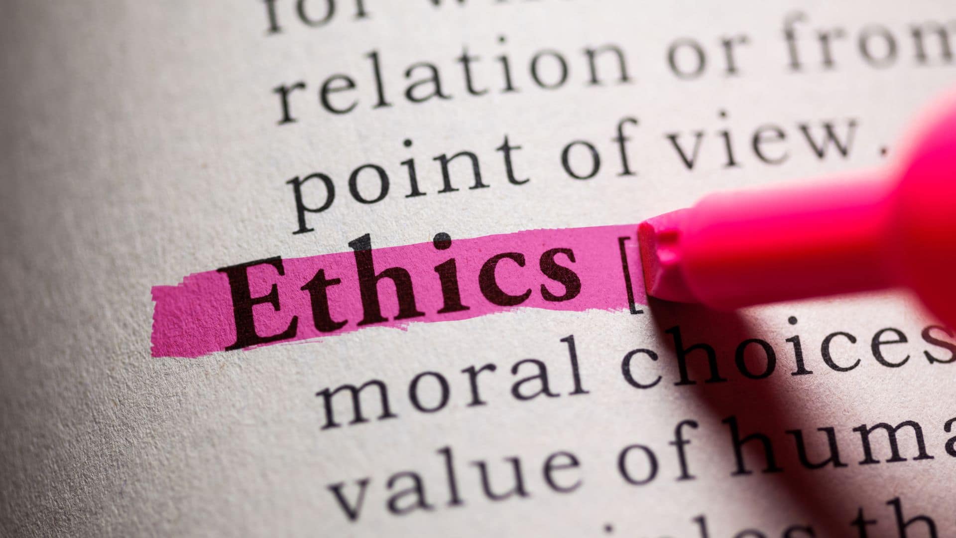 Ethics is important Ethics is important